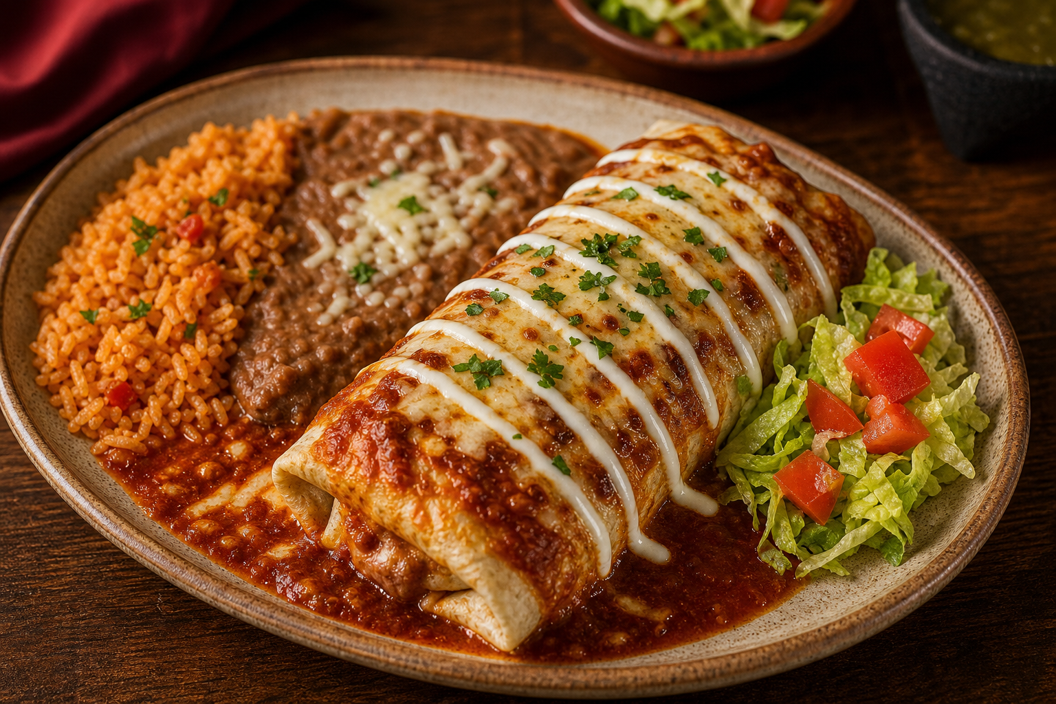 Steak Burrito Suizo