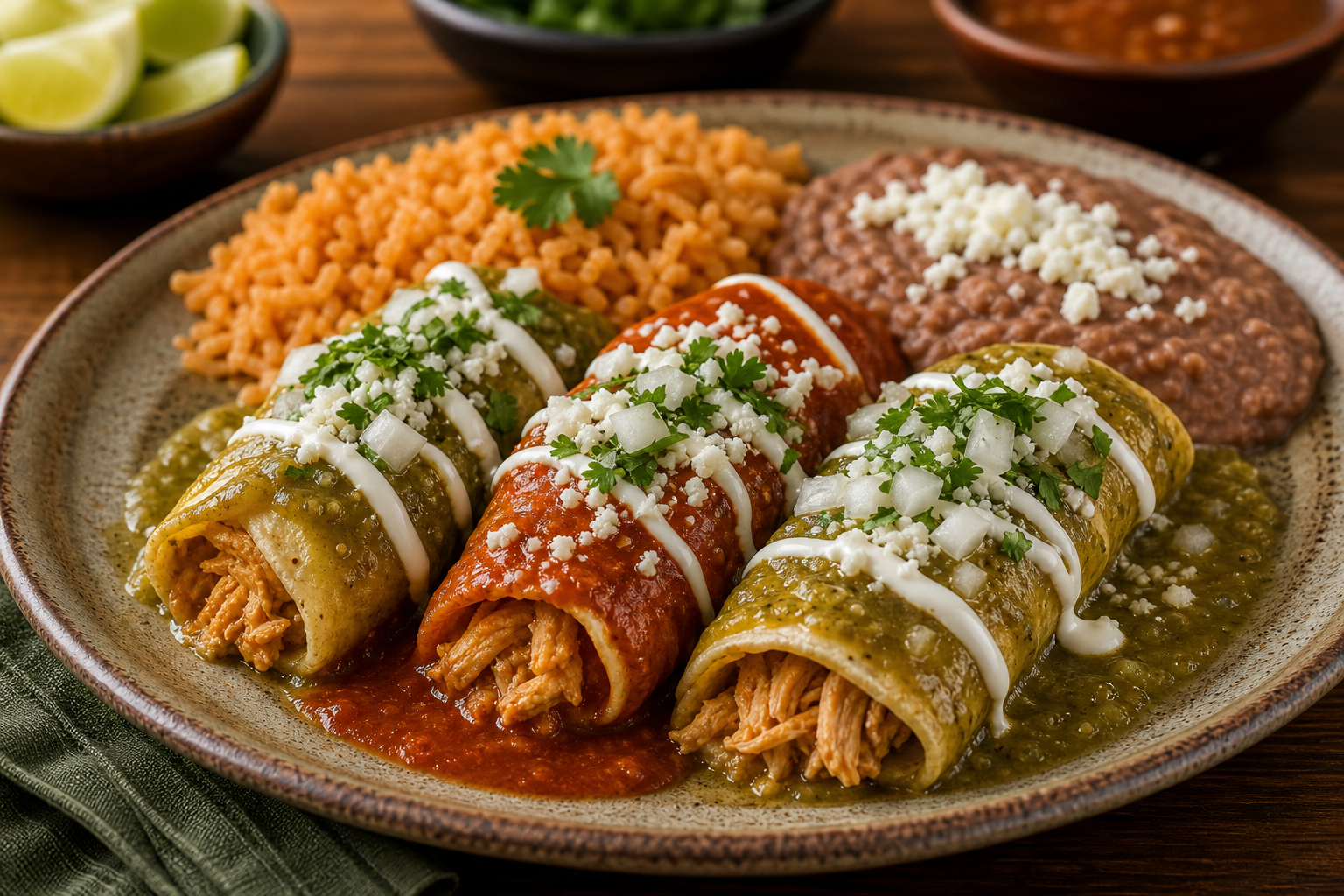 Enchiladas de Pollo
